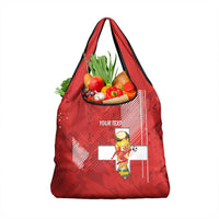 Switzerland Football Custom Grocery Bag Go Nati Swiss Alps Grunge Style