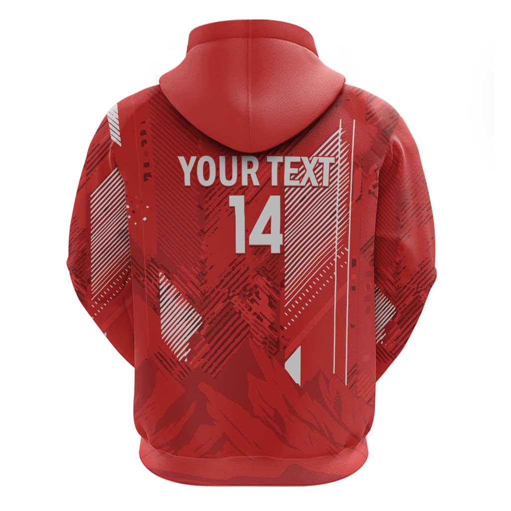 Switzerland Football Custom Hoodie Go Nati Swiss Alps Grunge Style