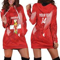 Switzerland Football Custom Hoodie Dress Go Nati Swiss Alps Grunge Style