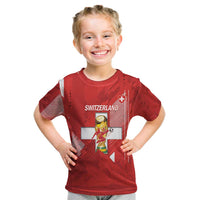 Switzerland Football Custom Kid T Shirt Go Nati Swiss Alps Grunge Style