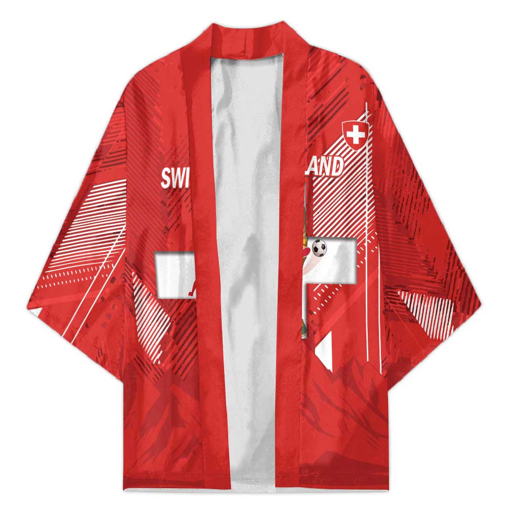 Switzerland Football Custom Kimono Go Nati Swiss Alps Grunge Style