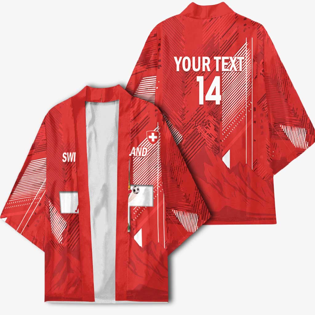 Switzerland Football Custom Kimono Go Nati Swiss Alps Grunge Style