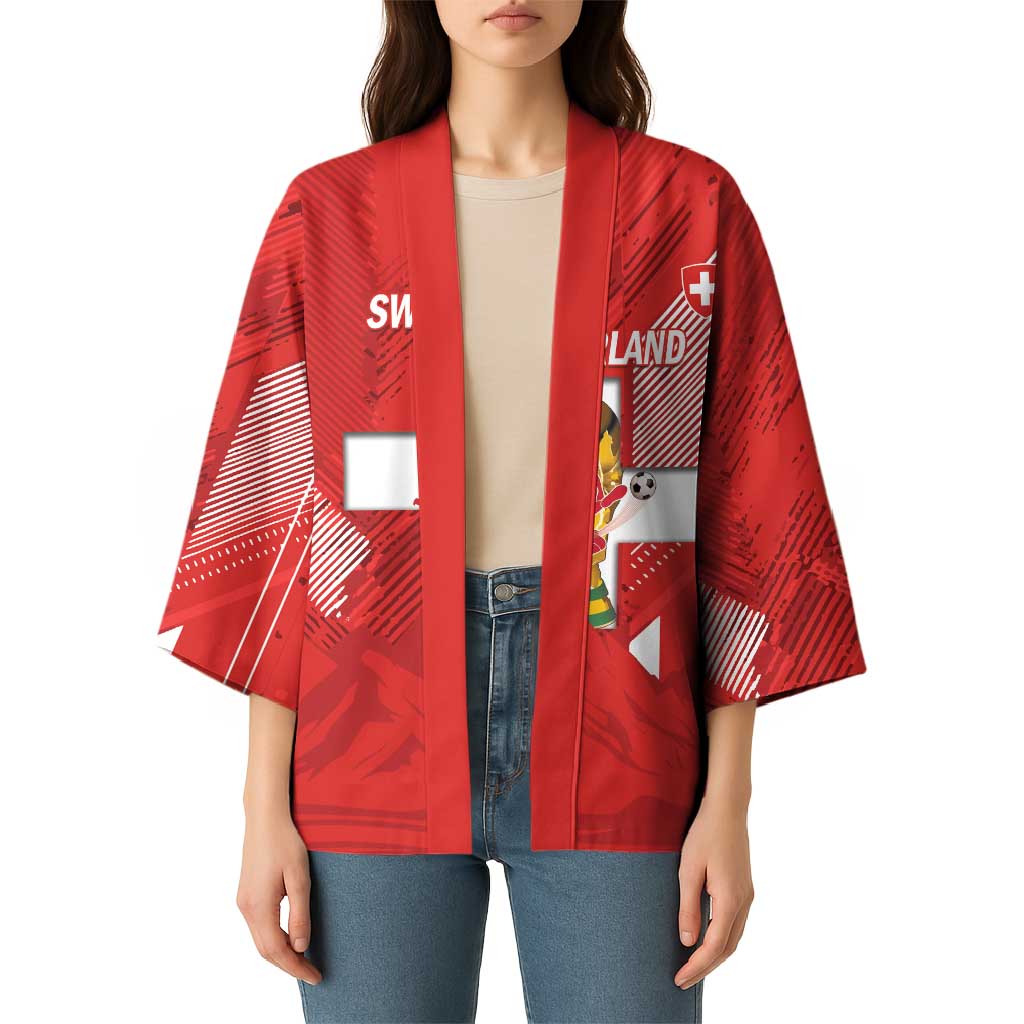 Switzerland Football Custom Kimono Go Nati Swiss Alps Grunge Style