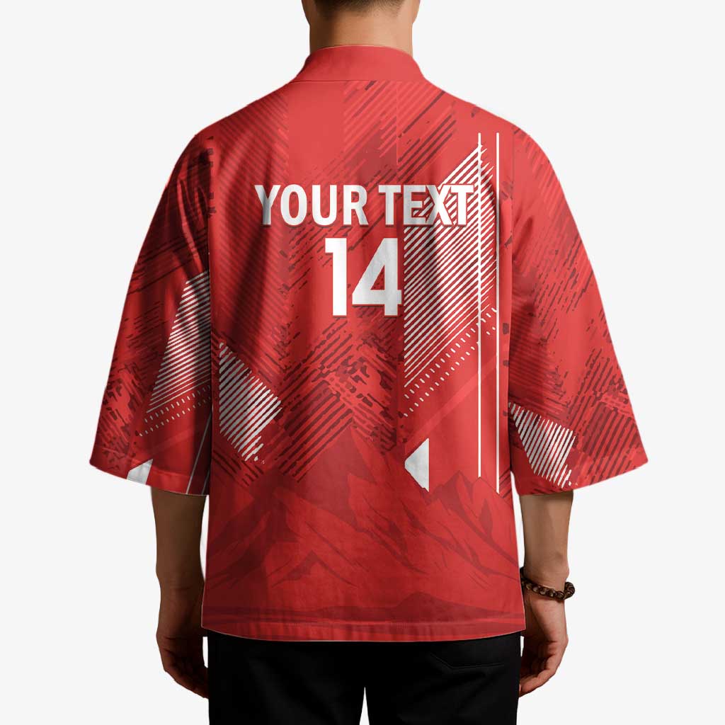 Switzerland Football Custom Kimono Go Nati Swiss Alps Grunge Style