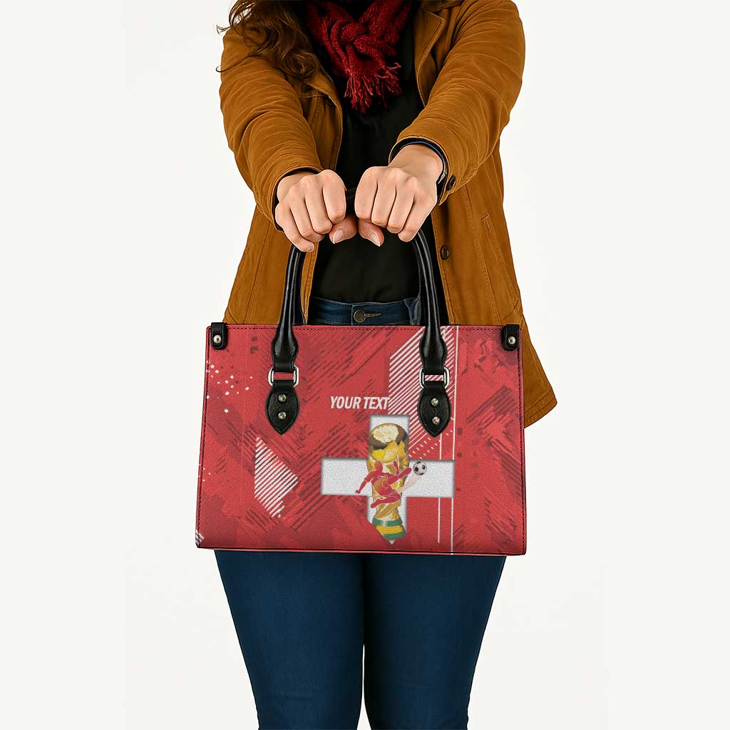 Switzerland Football Custom Leather Bag Go Nati Swiss Alps Grunge Style