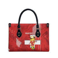 Switzerland Football Custom Leather Bag Go Nati Swiss Alps Grunge Style