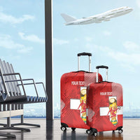 Switzerland Football Custom Luggage Cover Go Nati Swiss Alps Grunge Style