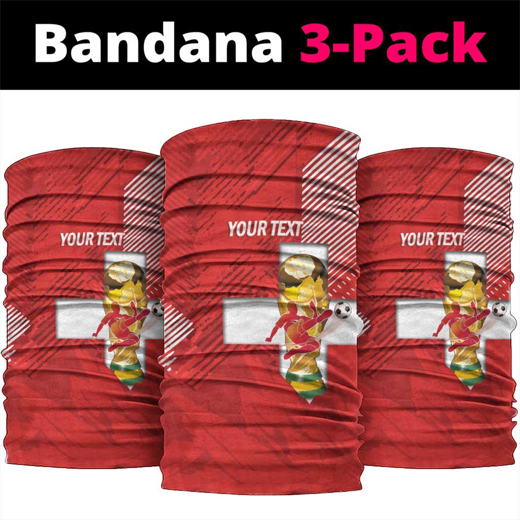 Switzerland Football Custom Neck Gaiter Go Nati Swiss Alps Grunge Style