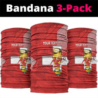 Switzerland Football Custom Neck Gaiter Go Nati Swiss Alps Grunge Style