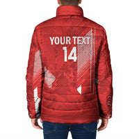 Switzerland Football Custom Padded Jacket Go Nati Swiss Alps Grunge Style