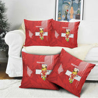 Switzerland Football Custom Pillow Cover Go Nati Swiss Alps Grunge Style