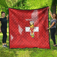 Switzerland Football Custom Quilt Go Nati Swiss Alps Grunge Style