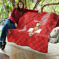 Switzerland Football Custom Quilt Go Nati Swiss Alps Grunge Style