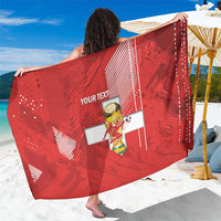 Switzerland Football Custom Sarong Go Nati Swiss Alps Grunge Style