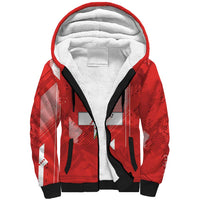 Switzerland Football Custom Sherpa Hoodie Go Nati Swiss Alps Grunge Style