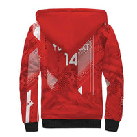 Switzerland Football Custom Sherpa Hoodie Go Nati Swiss Alps Grunge Style
