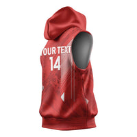 Switzerland Football Custom Sleeveless Hoodie Go Nati Swiss Alps Grunge Style