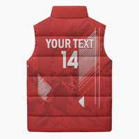 Switzerland Football Custom Sleeveless Puffer Jacket Go Nati Swiss Alps Grunge Style