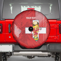Switzerland Football Custom Spare Tire Cover Go Nati Swiss Alps Grunge Style