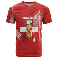 Switzerland Football Custom T Shirt Go Nati Swiss Alps Grunge Style