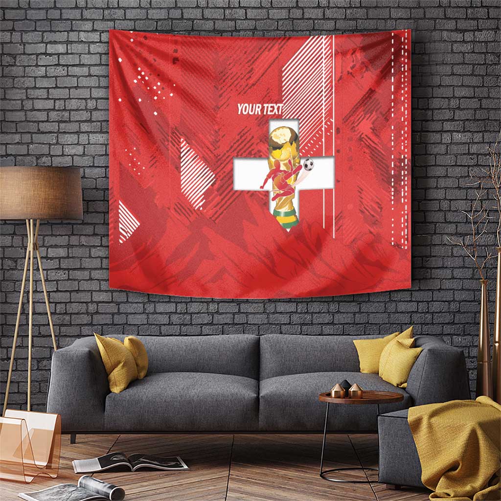 Switzerland Football Custom Tapestry Go Nati Swiss Alps Grunge Style
