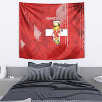 Switzerland Football Custom Tapestry Go Nati Swiss Alps Grunge Style