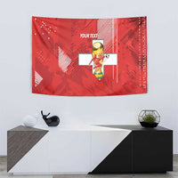 Switzerland Football Custom Tapestry Go Nati Swiss Alps Grunge Style