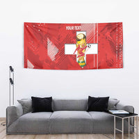 Switzerland Football Custom Tapestry Go Nati Swiss Alps Grunge Style