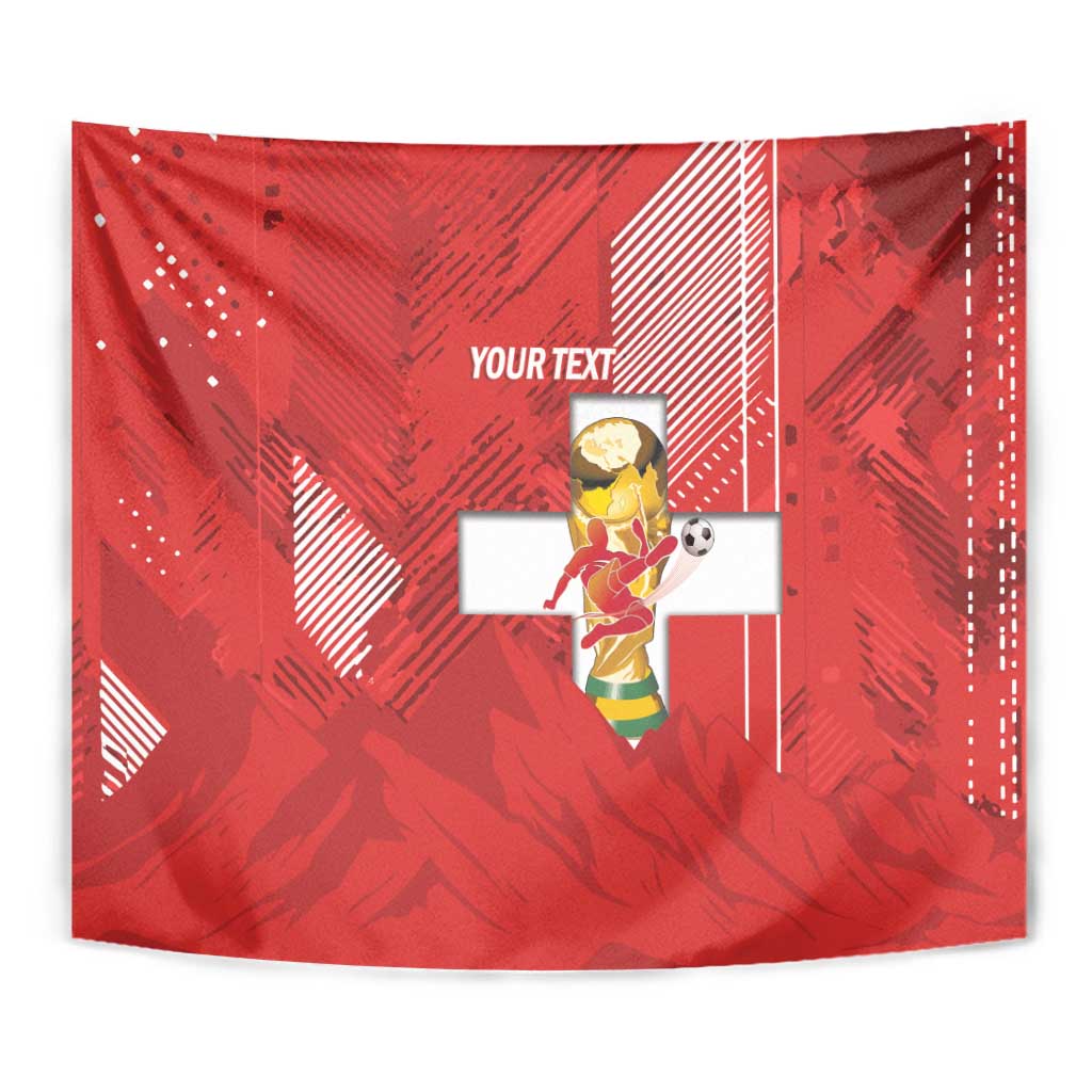 Switzerland Football Custom Tapestry Go Nati Swiss Alps Grunge Style