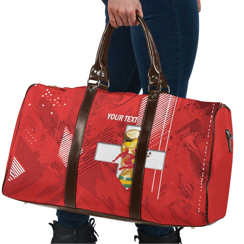 Switzerland Football Custom Travel Bag Go Nati Swiss Alps Grunge Style