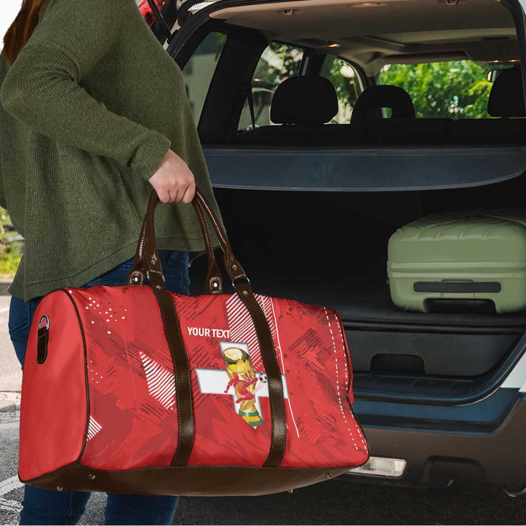 Switzerland Football Custom Travel Bag Go Nati Swiss Alps Grunge Style