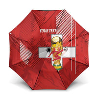 Switzerland Football Custom Umbrella Go Nati Swiss Alps Grunge Style