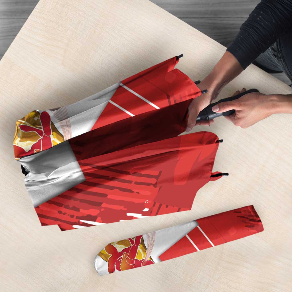 Switzerland Football Custom Umbrella Go Nati Swiss Alps Grunge Style