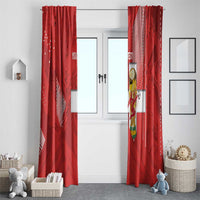Switzerland Football Custom Window Curtain Go Nati Swiss Alps Grunge Style