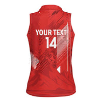 Switzerland Football Custom Women Sleeveless Polo Shirt Go Nati Swiss Alps Grunge Style