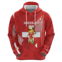 Switzerland Football Custom Zip Hoodie Go Nati Swiss Alps Grunge Style