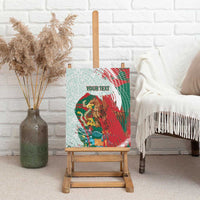Mexico Football Custom Canvas Wall Art El Tri Aztec Calendar Brush Style