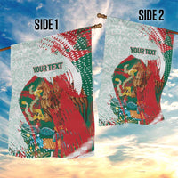 Mexico Football Custom Garden Flag El Tri Aztec Calendar Brush Style
