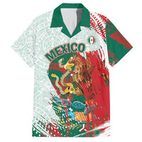 Mexico Football Custom Hawaiian Shirt El Tri Aztec Calendar Brush Style