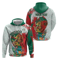 Mexico Football Custom Hoodie El Tri Aztec Calendar Brush Style