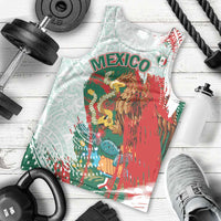 Mexico Football Custom Men Tank Top El Tri Aztec Calendar Brush Style