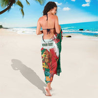 Mexico Football Custom Sarong El Tri Aztec Calendar Brush Style