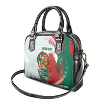 Mexico Football Custom Shoulder Handbag El Tri Aztec Calendar Brush Style