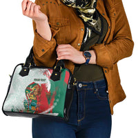 Mexico Football Custom Shoulder Handbag El Tri Aztec Calendar Brush Style
