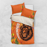 Nederland Fijne Koningsdag Bedding Set Netherlands Lion With Orange Tulips