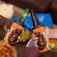 Nederland Fijne Koningsdag 4 in 1 Can Cooler Tumbler Netherlands Lion With Orange Tulips