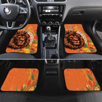 Nederland Fijne Koningsdag Car Mats Netherlands Lion With Orange Tulips