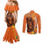 Nederland Fijne Koningsdag Couples Matching Mermaid Dress and Long Sleeve Button Shirt Netherlands Lion With Orange Tulips