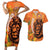 Nederland Fijne Koningsdag Couples Matching Short Sleeve Bodycon Dress and Hawaiian Shirt Netherlands Lion With Orange Tulips