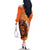 Nederland Fijne Koningsdag Family Matching Off The Shoulder Long Sleeve Dress and Hawaiian Shirt Netherlands Lion With Orange Tulips